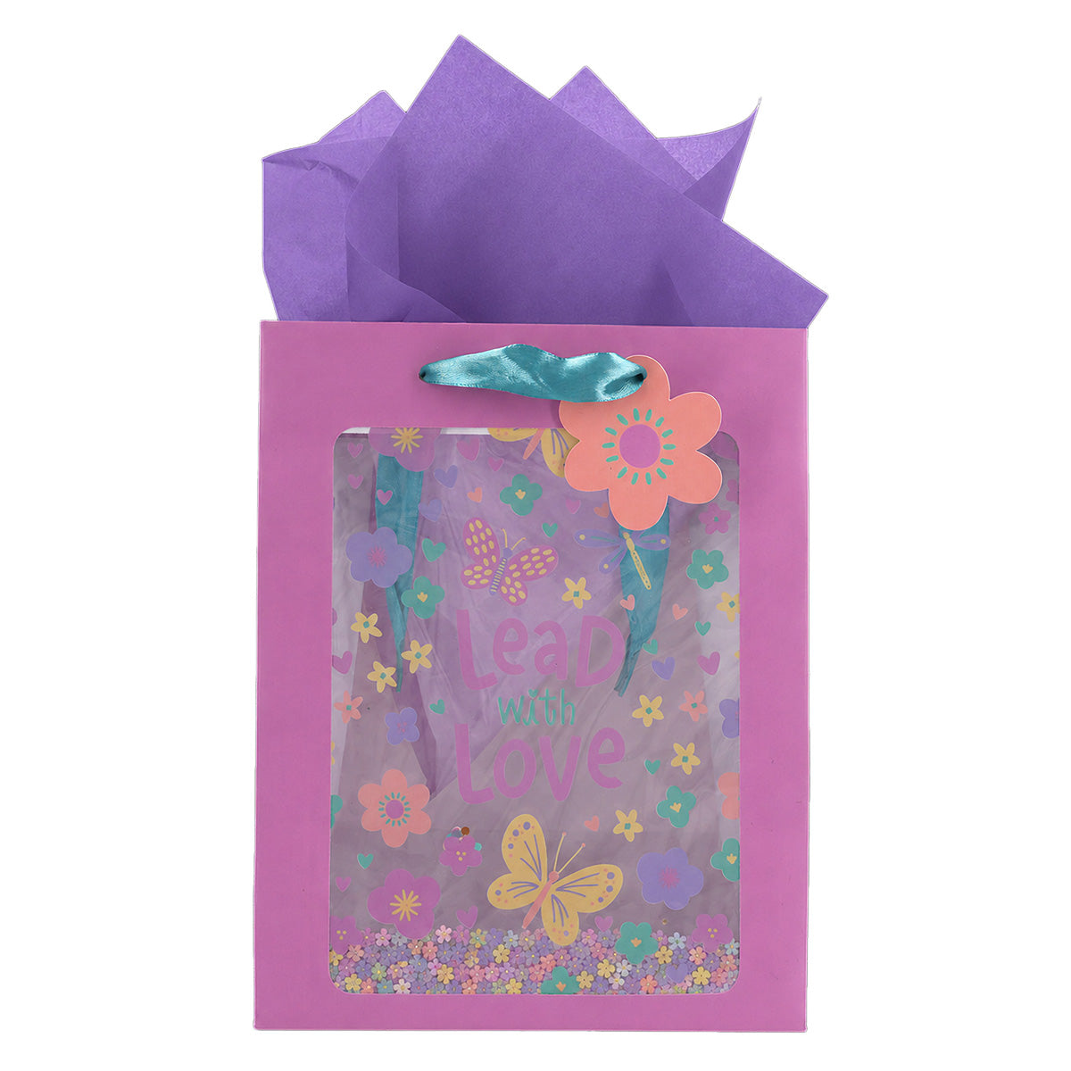 Lead with Love Medium Gift Bag with Gift Tag