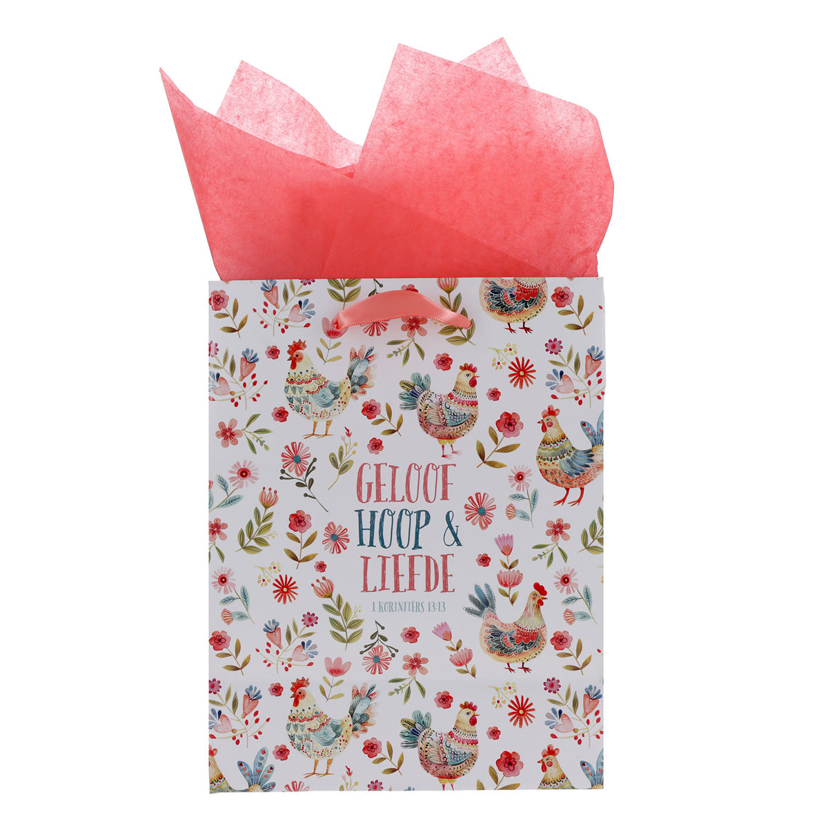 Geloof Hoop en Liefde Afrikaans Medium Gift Bag with Gift Tag