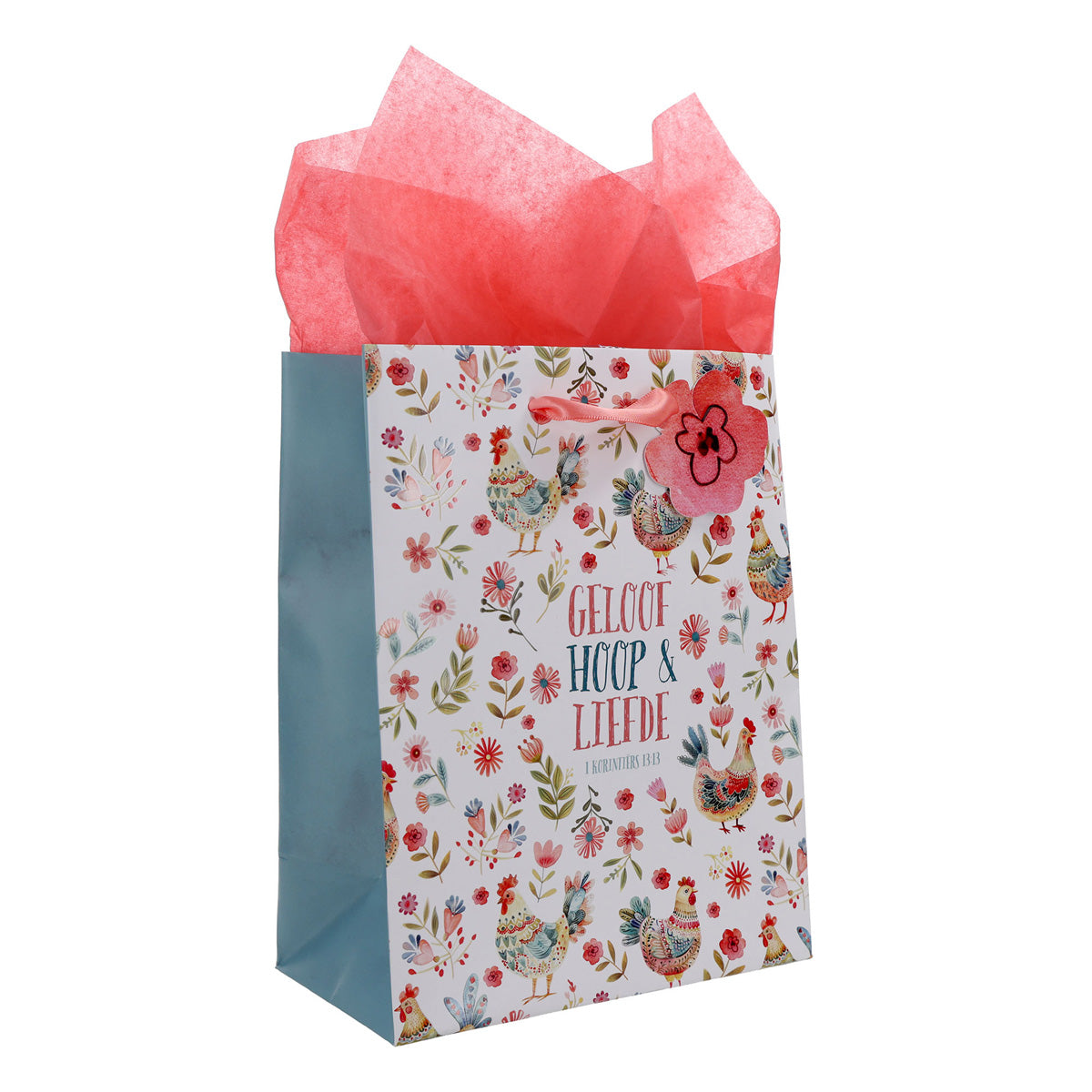 Geloof Hoop en Liefde Afrikaans Medium Gift Bag with Gift Tag