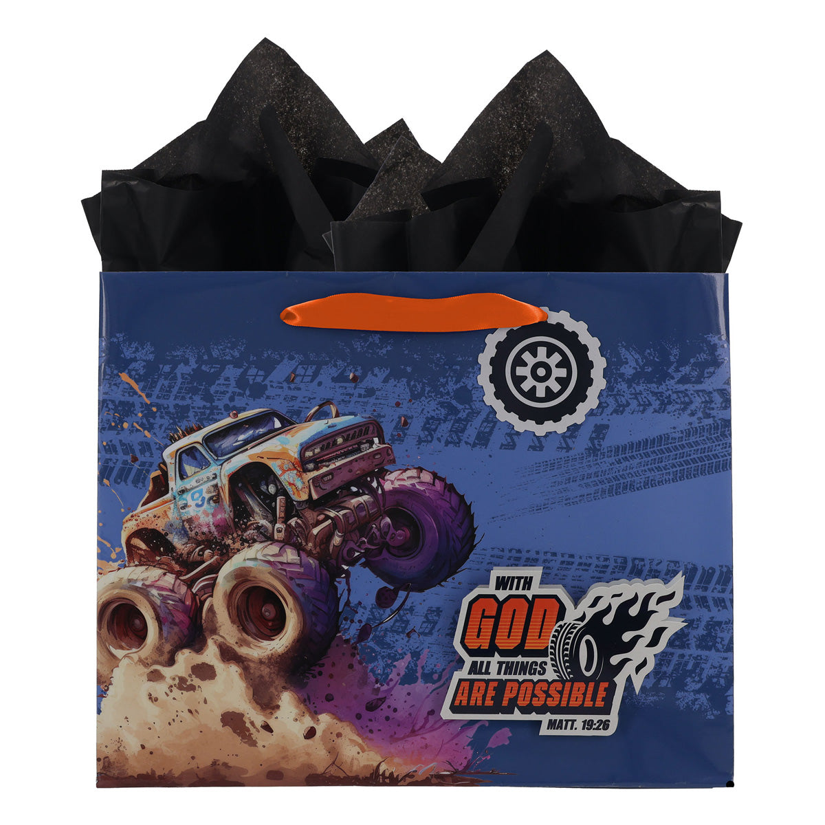 With God All Things Are Possible Landscape Gift Bag with Gift Tag