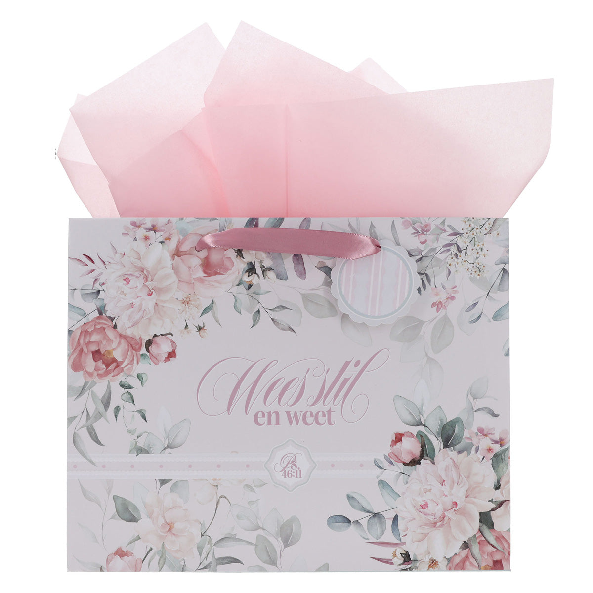 Wees Stil en Weet Afrikaans Landscape Gift Bag with Gift Tag