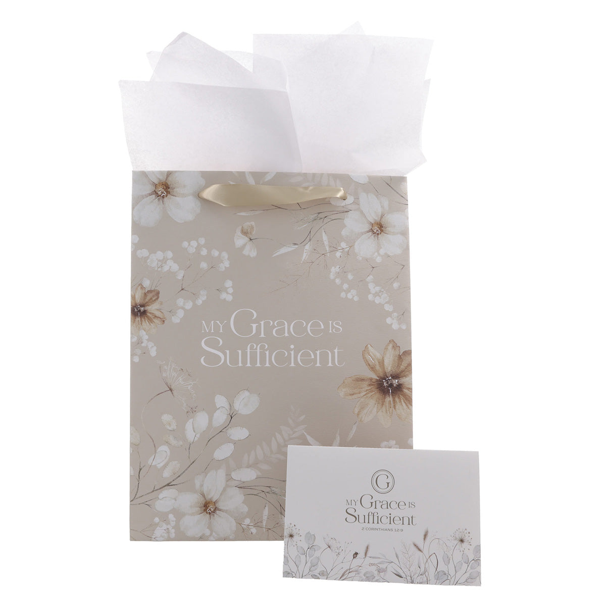 My Grace Is Sufficient Portrait Gift Bag with Gift Card