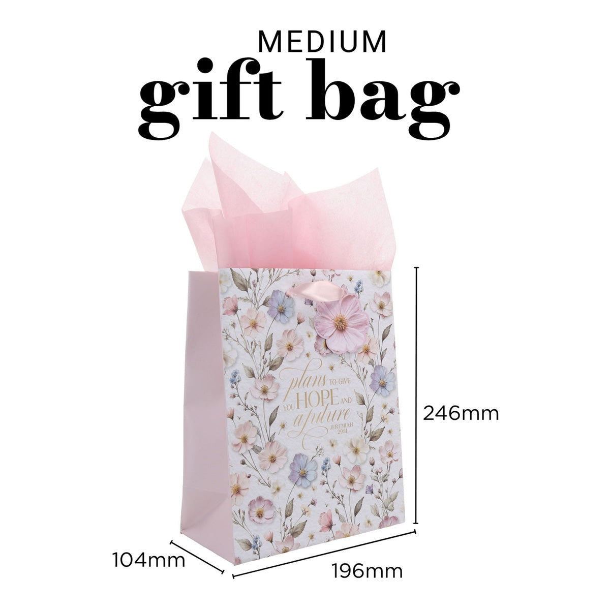 Hope and a Future Medium Gift Bag with Gift Tag