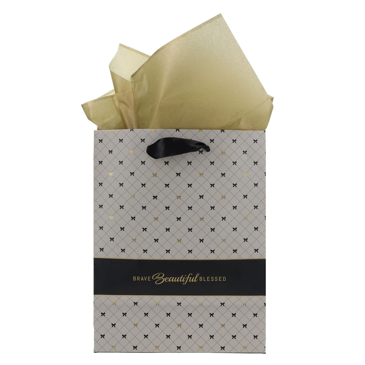 Brave Beautiful Blessed Medium Gift Bag with Gift Tag