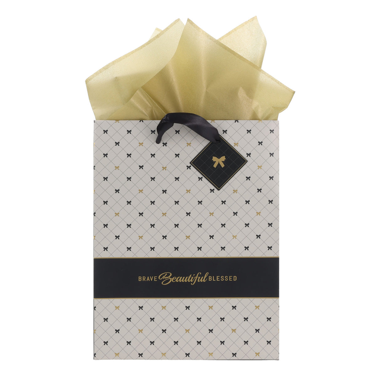 Brave Beautiful Blessed Medium Gift Bag with Gift Tag