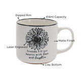 Friends Fill Our Hearts with Love and Laughter Ceramic Mug