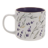May the God of Hope Fill You with All Joy and Peace Ceramic Mug with Purple Interior