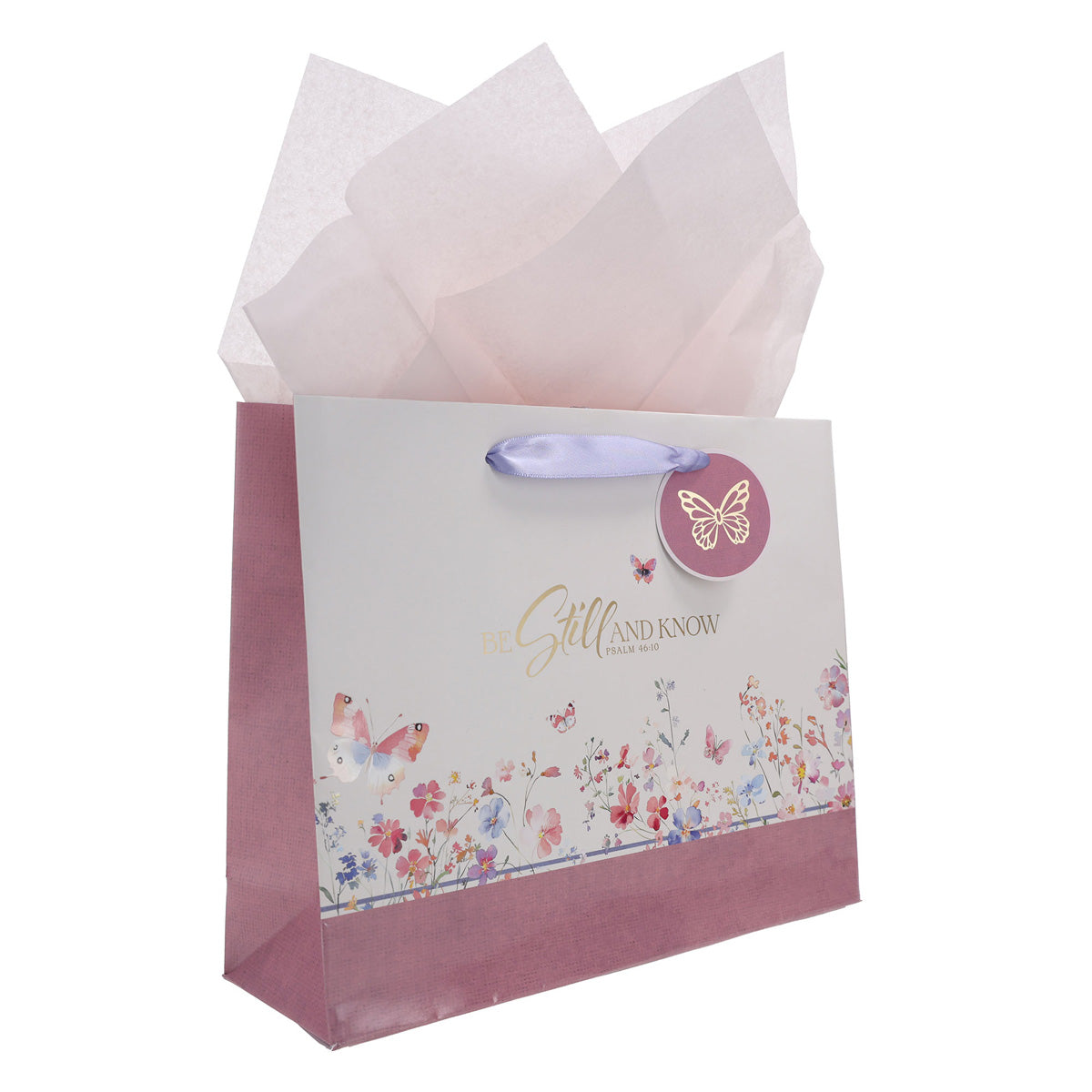 Be Still and Know Landscape Gift Bag with Gift Tag