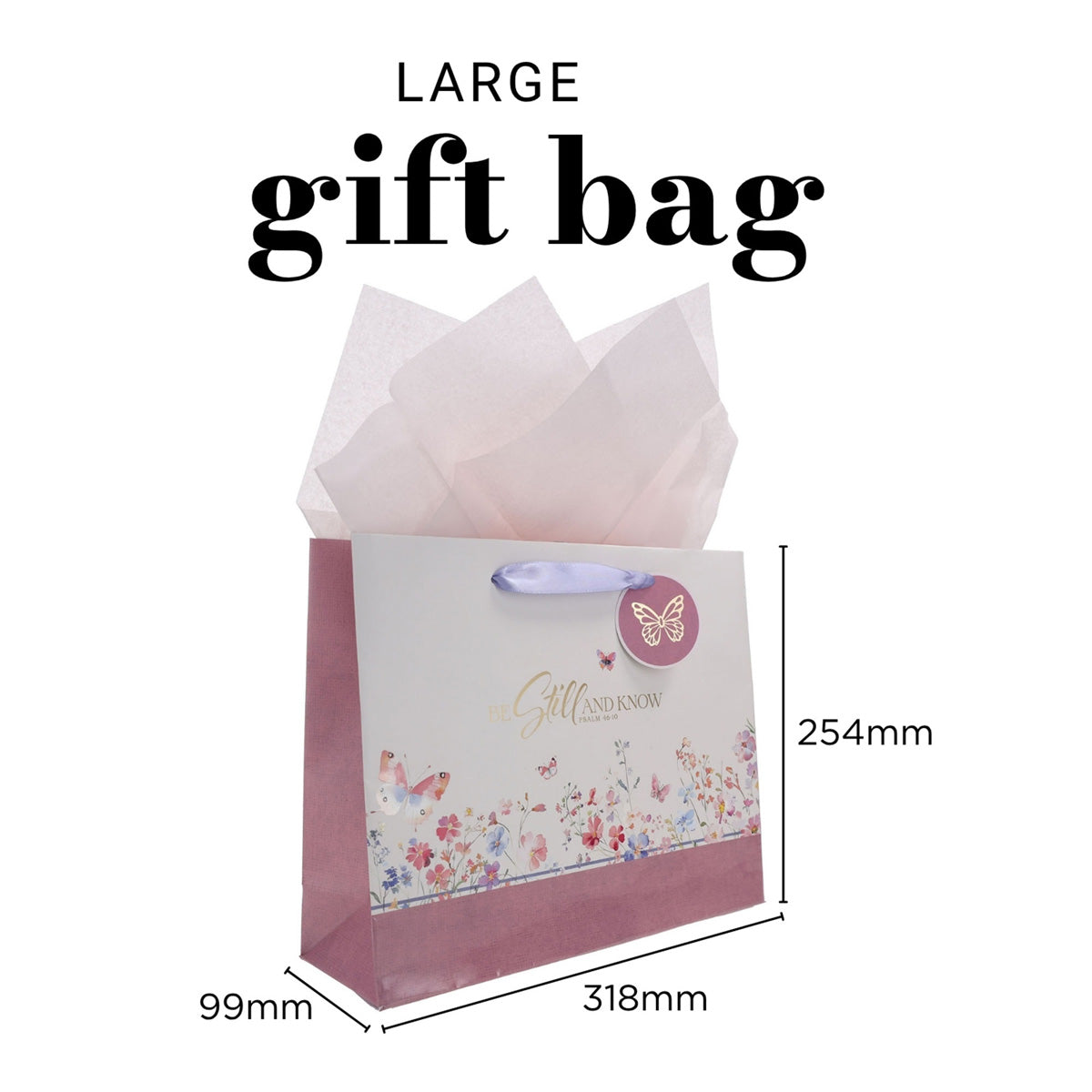 Be Still and Know Landscape Gift Bag with Gift Tag
