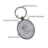 Hope and a Future Epoxy Metal Keychain