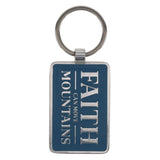 Faith Can Move Mountains Metal Keychain