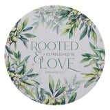 Rooted and Established in Love Ceramic Trivet