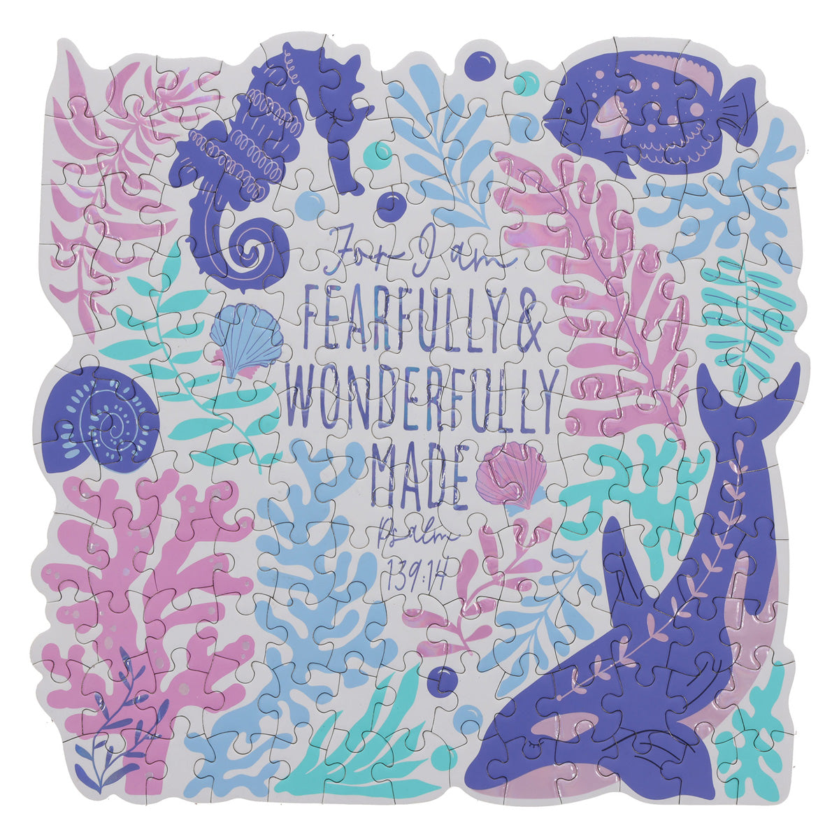 For I Am Fearfully & Wonderfully Made 140-Piece Mini Cardboard Puzzle