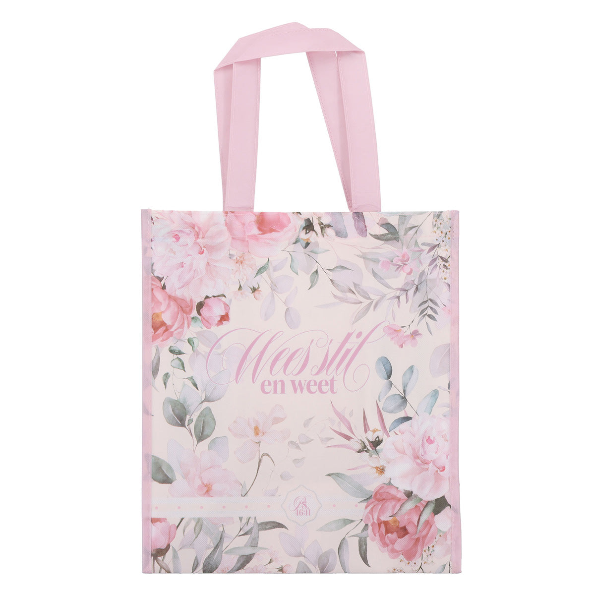 Wees Stil en Weet Pink Afrikaans Non-Woven Tote Bag