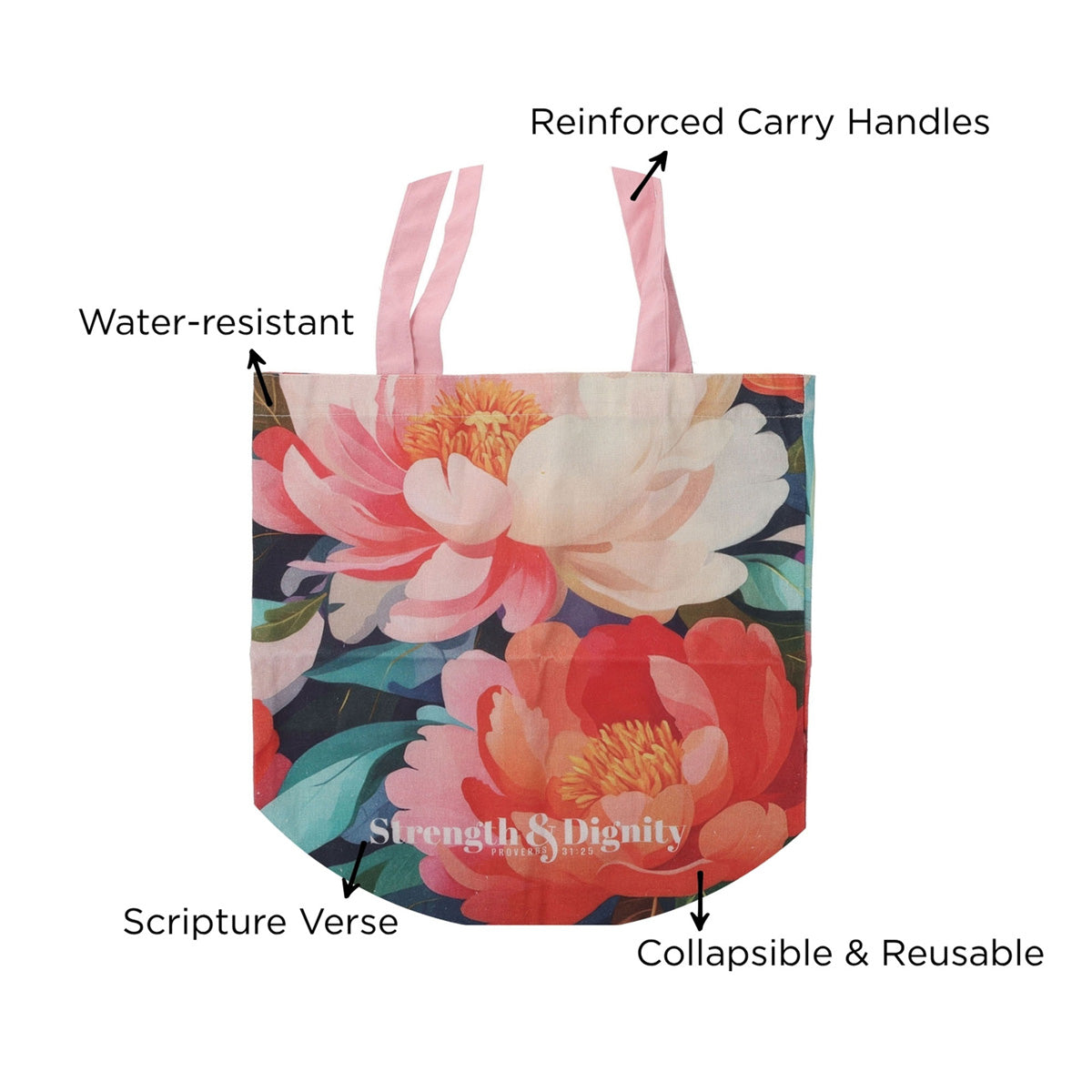 Strength and Dignity Canvas Tote Bag