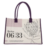 Seek First Canvas Tote Bag