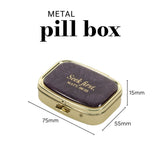 Seek First Light Gold Epoxy Pill Case with Mirror