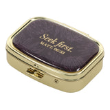 Seek First Light Gold Epoxy Pill Case with Mirror