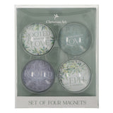 Rooted & Established in Love Four-Piece Glass Magnetic Set