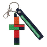 Titel is: Build Yourself up in Faith PVC Keychain