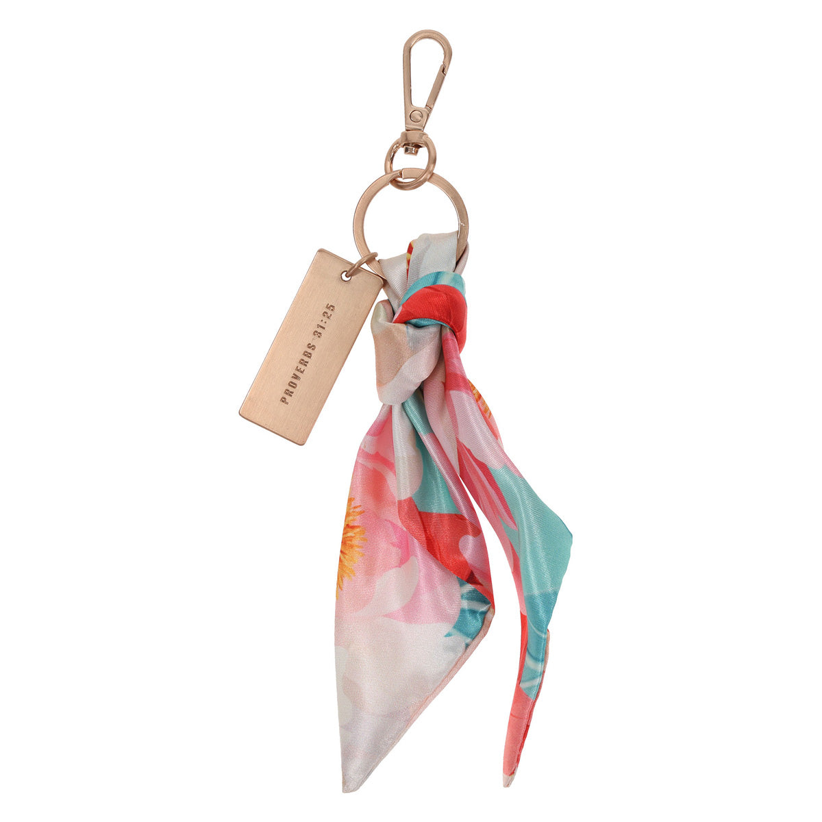 Strength and Dignity Satin Scarf Keychain