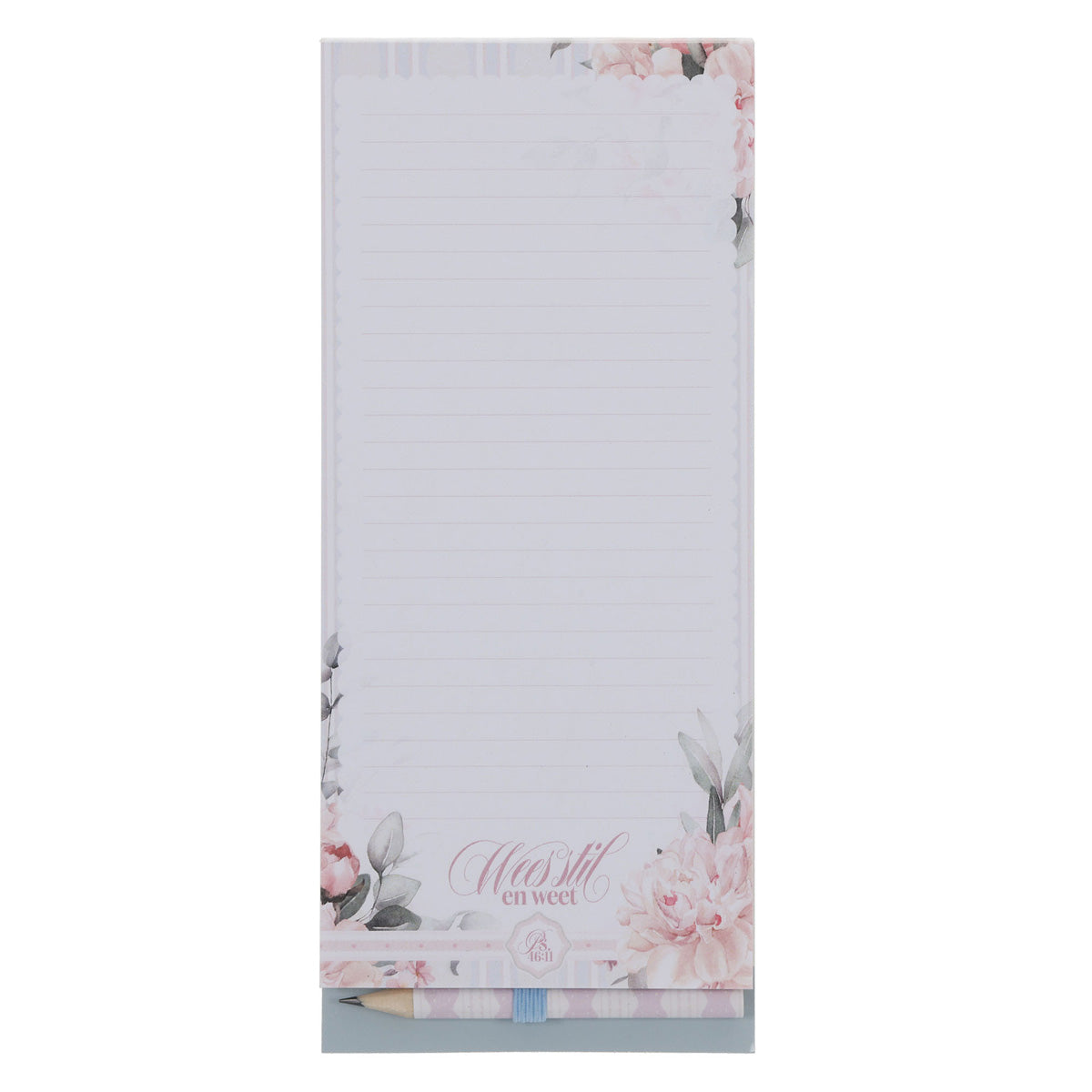 Wees Stil en Weet Afrikaans Magnetic Notepad with Pencil