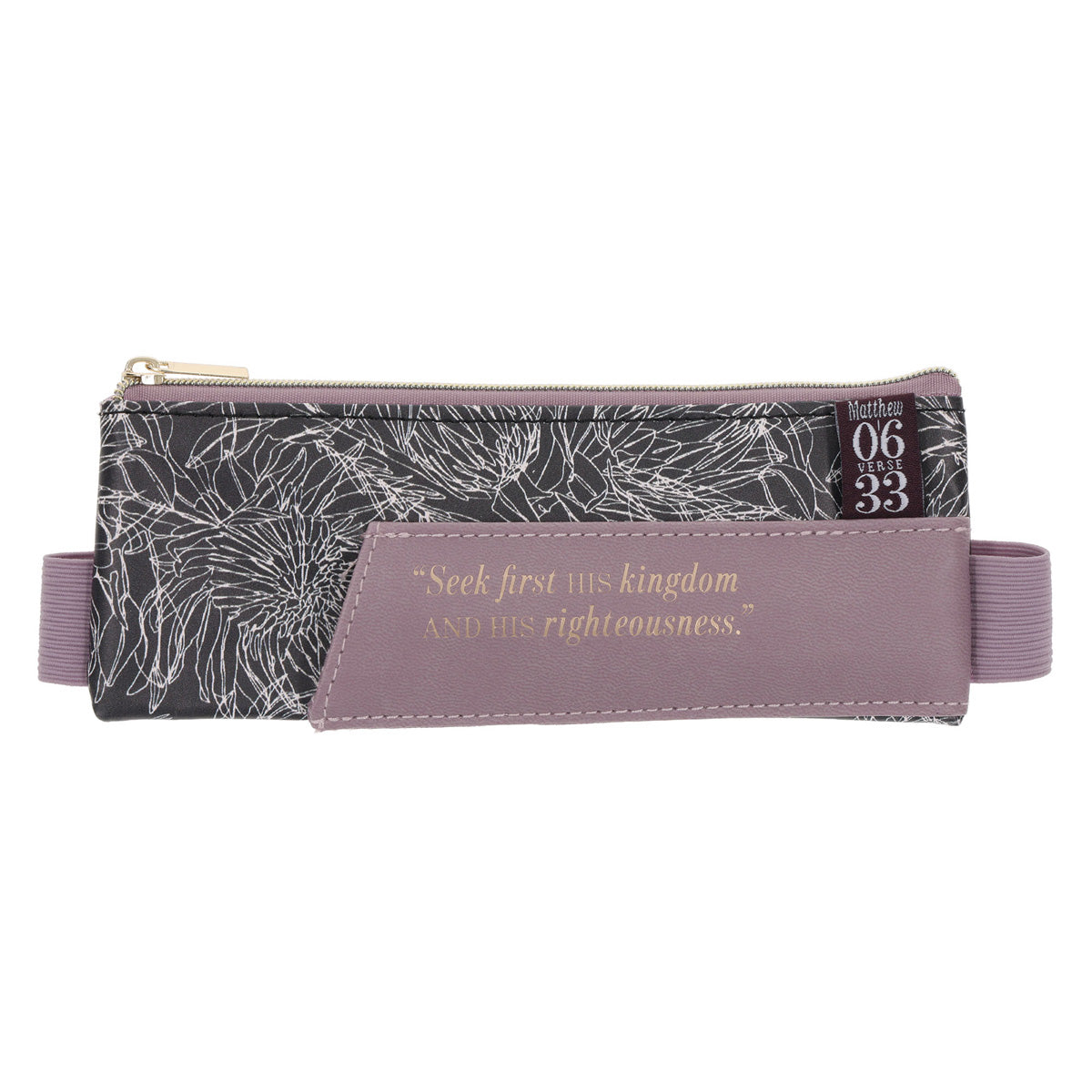 Seek First Pen and Pencil Set with Faux Leather Pouch