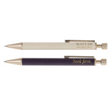 Seek First Pen and Pencil Set with Faux Leather Pouch
