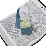 Faith Can Move Mountains Faux Leather Bookmark