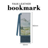 Faith Can Move Mountains Faux Leather Bookmark