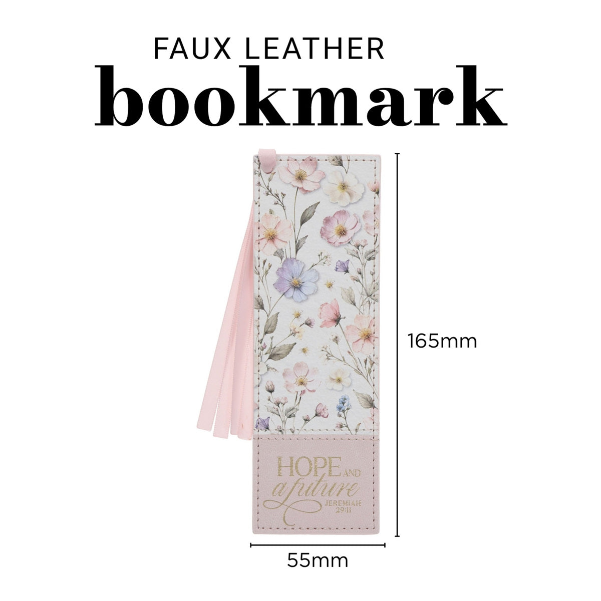 Hope and a Future Faux Leather Bookmark