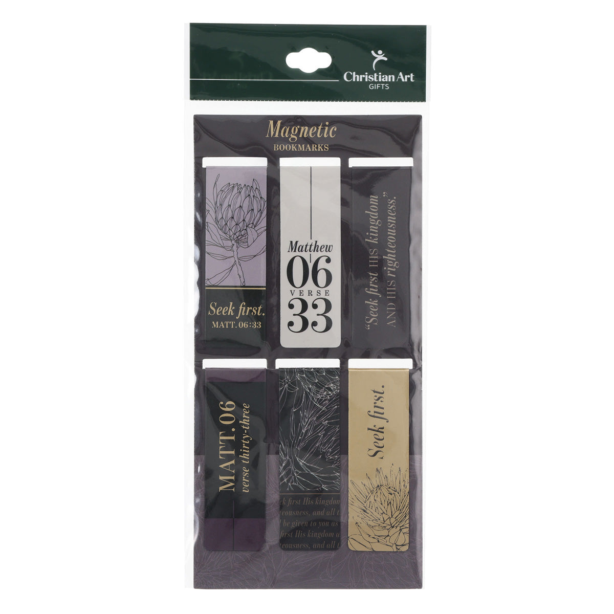Seek First Six-Piece Magnetic Bookmark Set