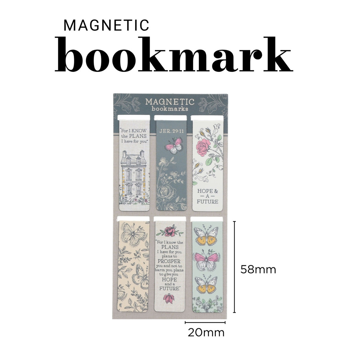 Hope and a Future Six-Piece Magnetic Bookmark Set
