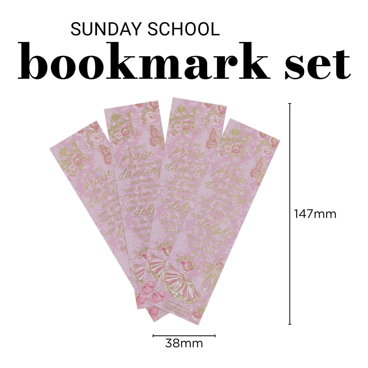 Let Them Praise His Name Ten-Piece Sunday School Bookmark Set