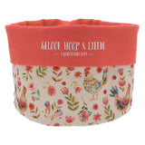 Geloof, Hoop en Liefde Afrikaans Canvas Planter Cover