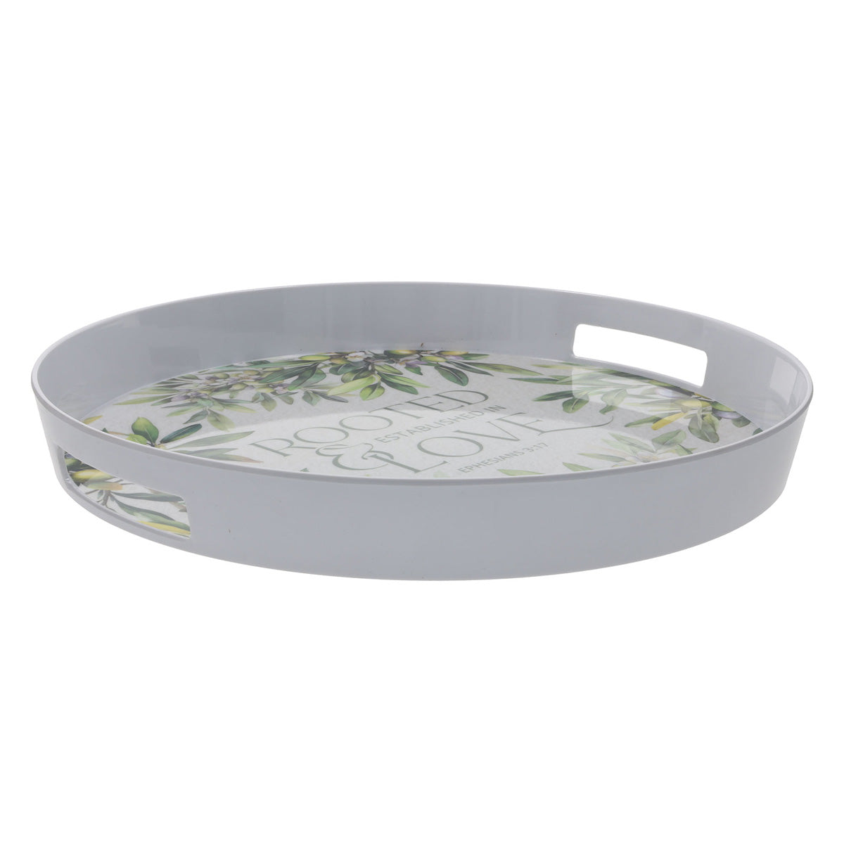 Rooted and Established in Love Melamine Serving Tray