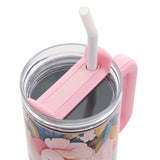 Strength and Dignity Large Stainless Steel Mug with Handle and Straw