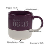 Seek First White and Purple Ceramic Mug