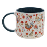 Geloof Maak Alles Moontlik Afrikaans Ceramic Mug with Dark Teal Interior