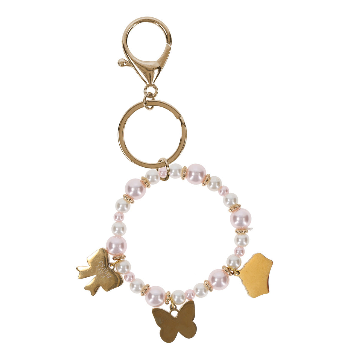 Praise and Dance Wristlet Keychain with Charms