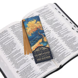 Glory to God Faux Leather Bookmark