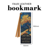Glory to God Faux Leather Bookmark