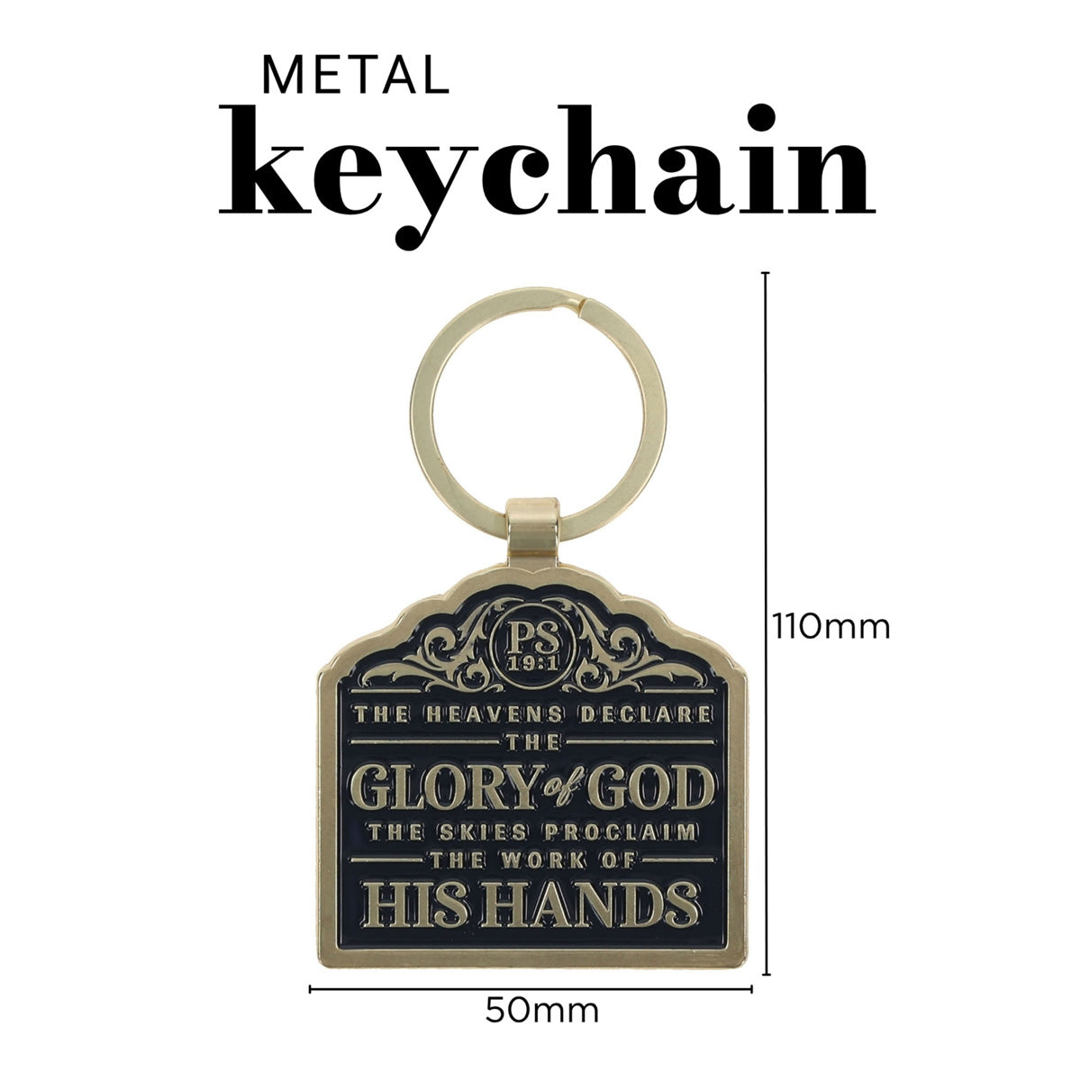 Glory of God Metal Keychain