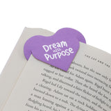Grow with Grace Four-Piece Faux Leather Heart Corner Bookmark Set