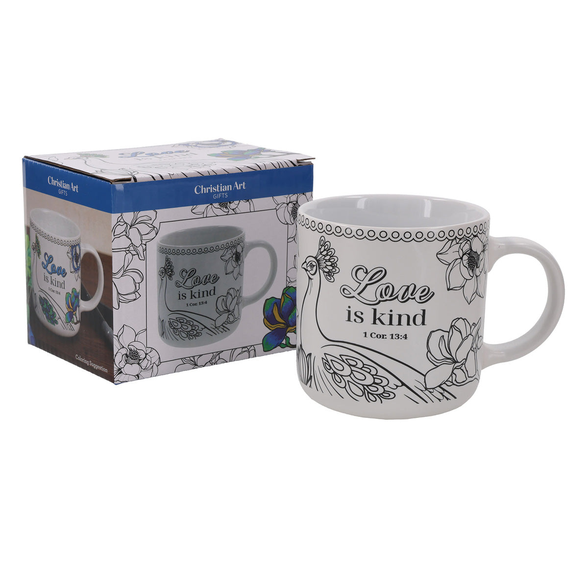 Love Is Kind Ceramic Coloring Mug