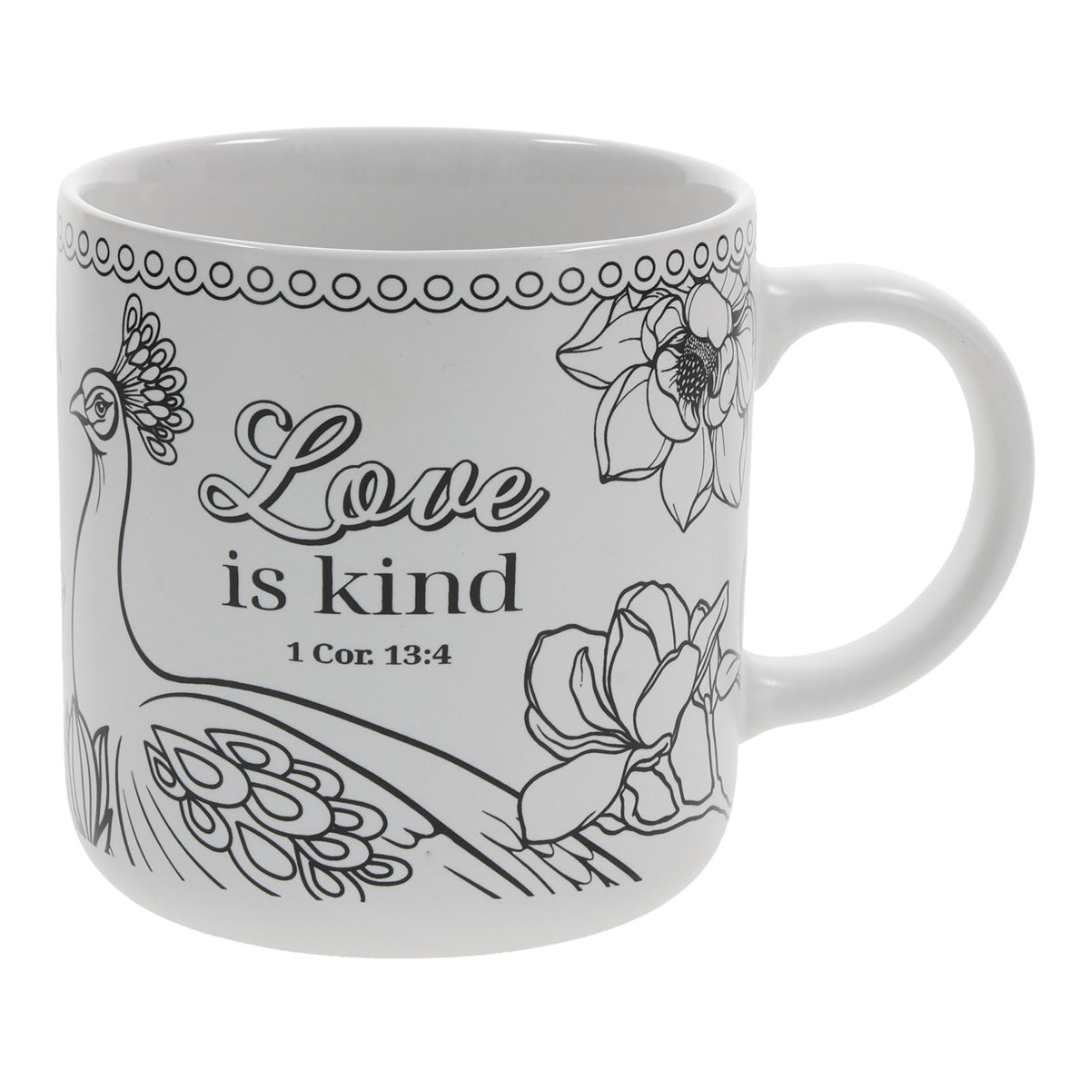 Love Is Kind Ceramic Coloring Mug