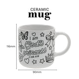 I Am God's Princess Ceramic Coloring Mug