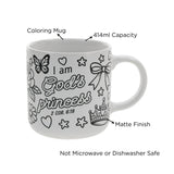 I Am God's Princess Ceramic Coloring Mug