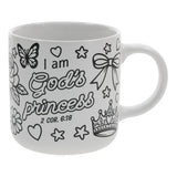 I Am God's Princess Ceramic Coloring Mug