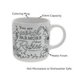Worth Far More than Rubies Ceramic Coloring Mug